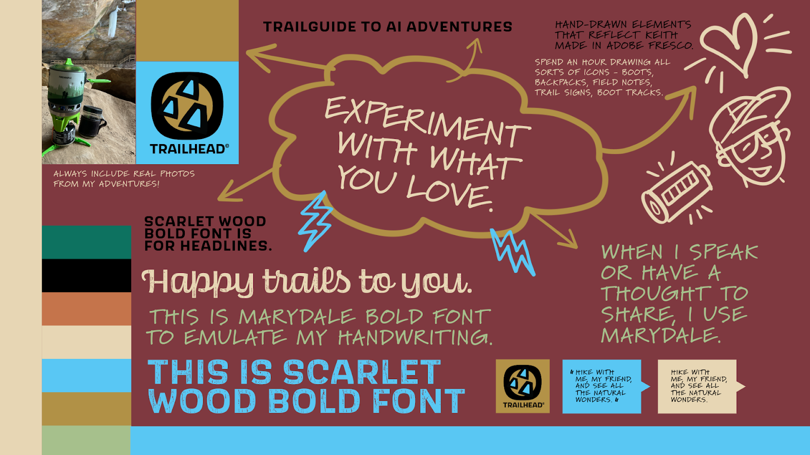 Wine TrailHead brand board